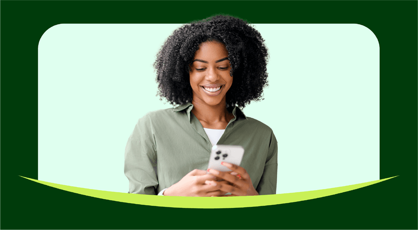 Person checking their phone for a data breach notification